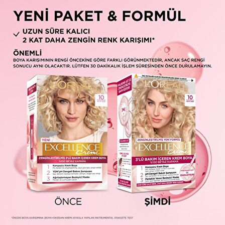 L’Oréal Paris Excellence Creme 10 Açık Sarı Saç Boyası