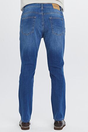 Regular Fit Jean Martin Yüksek Bel Standart Kesim Esnek Kot Pantolon C336