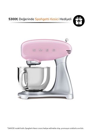 SMEG 50'S Style Retro Pembe Stand Mikser