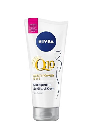 Nivea Q10 Sıkılaştırıcı Selülit Jel Krem 200ml,3 Haftada Sıkılaştırıcı Vücut Losyonu