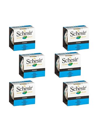 Schesir Ton Balıklı ve Kalamarlı Yetişkin Kedi Konservesi 85 Gr X 6 Adet