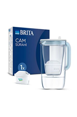 BRITA Cam Filtreli Su Arıtma Sürahisi – Açık Mavi (2,5 L)