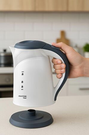 Awox River Su Isıtıcı Kettle Gizli Rezistans 1.7 Lt Beyaz