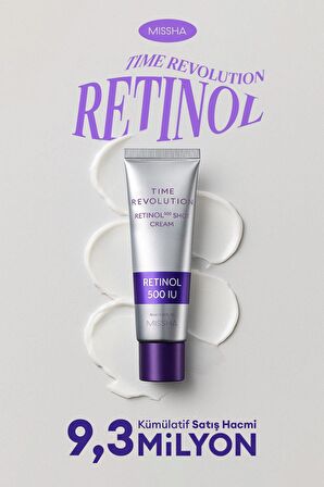 Kırışıklık Karşıtı, Retinol İçerikli Bakım Kremi Time Revolution Retinol 500 Shot Cream