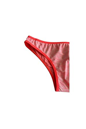Turuncu Kenarları Şeritli DAR KALIP Bikini Altı