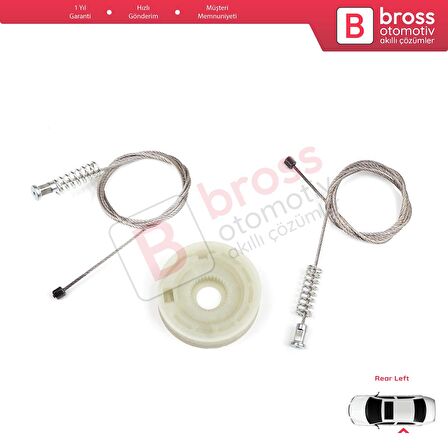 Ford Focus MK1 1998-2005 4/5 Kapı Hatchback Sedan Wagon 1138204 İçin Arka Sol Cam Kriko Tamir Seti