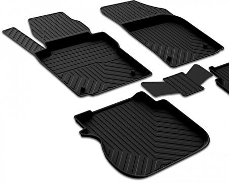 Ford Tourneo Connect 1 Ferrous 4D Havuzlu Kauçuk Paspas 2002 2014