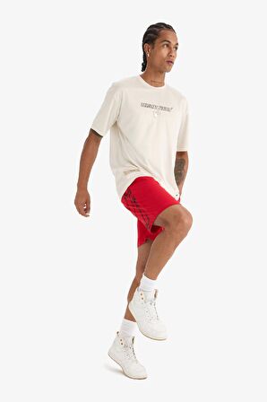 DeFactoFit NBA Miami Heat Standart Fit Kısa Paça Şort E2344AX25SPRD296