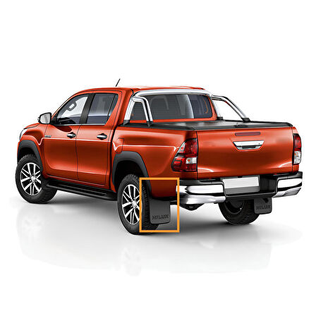 Toyota Hilux 2015 Model Ve Sonrası Sol Arka Paçalık (ÇAMURLUK - TOZLUK)