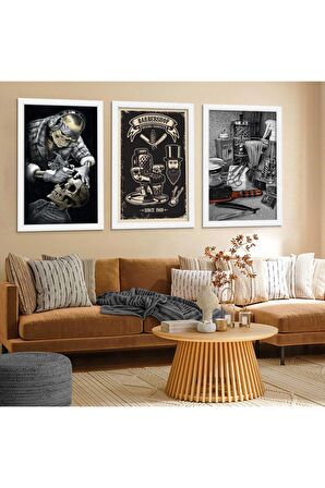 Zevahir 40x60 cm 3 Adet Dini Dua Kanvas Tablo