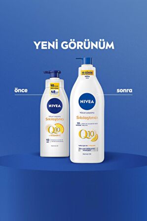 Nivea Q10 Sıkılaştırıcı Vücut Losyonu 400ml, 10 Günde Sıkılaş, C Vitamini, Nemlendirici, Normal Ciltler