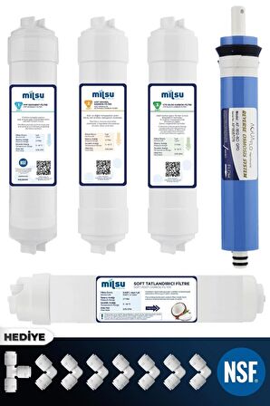 Kapalı Kasa Su Arıtma Cihazı 5li Filtresi 80 GPD AquaFlo Membranlı Set (KK-5-SET-A)