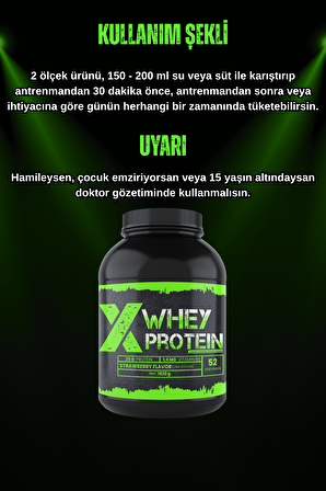 Xprotein Whey Protein Tozu 1820 Gr Çilek Aromalı