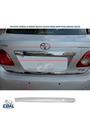 Toyota Corolla Krom Bagaj Çıtası 2007-2010 Paslanmaz Çelik