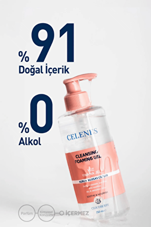 Celenes Cloudberry Yüz Yıkama Jeli Kuru/Hassas Ciltler 250 ML