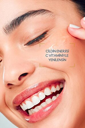 C Vitamini Serum Canlandırıcı ve Parlaklık Veren Cilt Serumu Antioksidan Etki Cilt Tonu Dengeleme