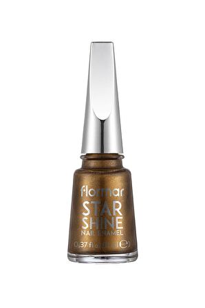 Flormar Metalik Parlak Oje - Star Shine Nail Enamel - 010 Gold Dıva-8682536005661