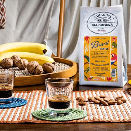Caffe Corsini Brezilya Santos %100 Arabica Çekirdek Kahve 250GR