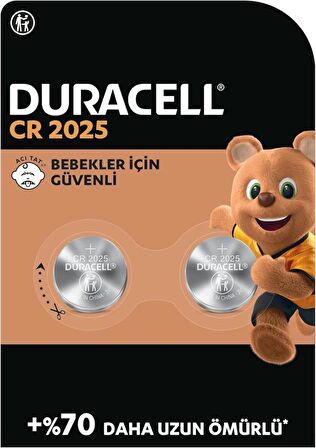 Duracell Cr2025 Lithium 3v Pil 2 'li