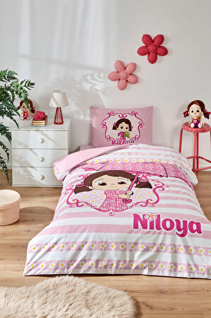 Özdilek Niloya Yagmur Tek Kişilik Nevresim Takımı - Pembe