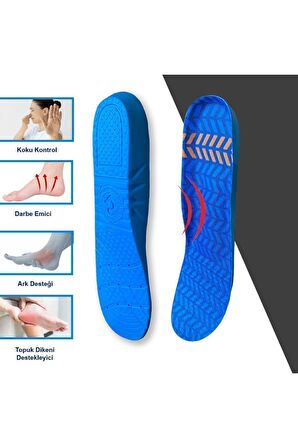 BG184 | Yumuşak Memory Foam, Darbe Emici, Ortopedik, İş Ayakkabıları ve Botlar için İç Tabanlık