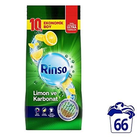 Rinso Limon ve Karbonat 10 kg Toz Deterjan