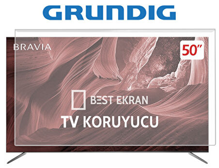 Grundig 50 GQ 750A TV EKRAN KORUYUCU - Grundig 50" inç 126 ekran Qled Tv Ekran Koruyucu