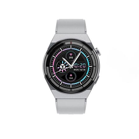 Winex 2023 Watch GT3 Max Android İos HarmonyOs Uyumlu Akıllı Saat Gümüş