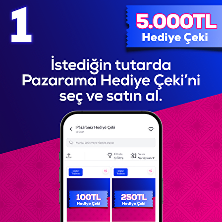 Pazarama Hediye Çeki 5000 TL