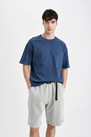 DeFacto Oversize Fit Düz Paça Şort B8797AX24SMGR367