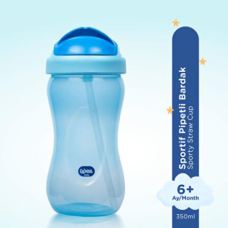 Wee Baby Pıpetlı Bardak 340ml Mavı