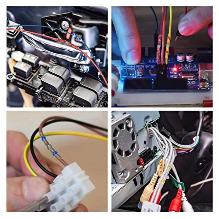 2026 Yeni Nesil Lehimli Makaron  300 Adet 4 Farklı Boyut Isıyla Daralan Lehim Yapan Prtatik Makaron