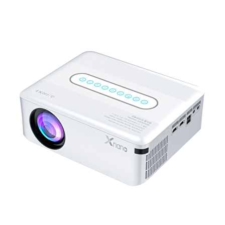 Xnano X1 1080p Full HD, LED Projeksiyon, 12000 Lumen, Android, Dolby Audio, WI-FI, Bluetooth, White