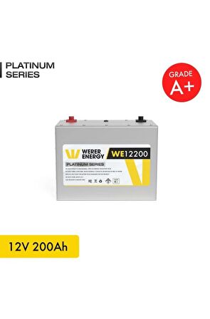 12V 200Ah LiFePO4 Platinum Series Bluetooth'lu Lityum Demir Fosfat Akü 