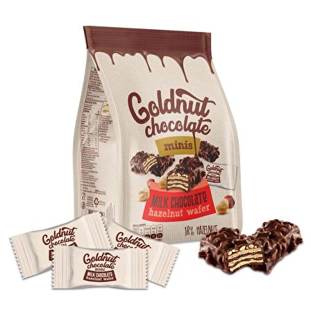 Goldnut Çikolata Kaplamalı Fındıklı Gofret 125 gr