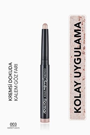 Flormar Suya Dayanıklı Işıltılı Kalem Far -color Shadow Stick - 003 Perfect Lights - 8682536039437