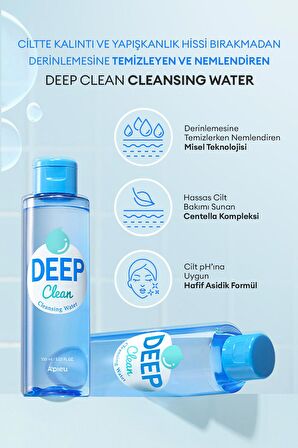 Makyajı Derinlemesine Temizleyen Makyaj Temizleme Suyu 165ml APIEU Deep Clean Clear Water