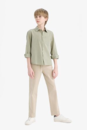 Erkek Çocuk Regular Fit Standart Paça Gabardin Pantolon