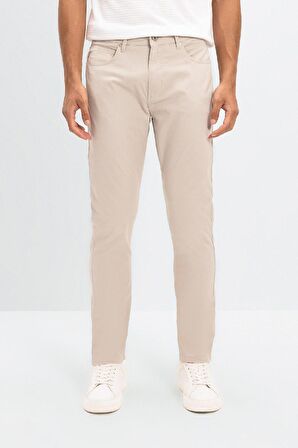 DeFacto Chino Kanvas Pantolon Slim Fit Dar Kesim Pamuklu Esnek Dar Paça C9441AX24AUBG170