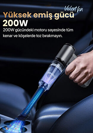 F72 Violent Turbo Jet Fan | Taşınabilir Şarjlı Hava Üfleyici | (130000RPM) - Güçlü Vakum ve Üfleme