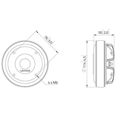 Lavoce DF10.172K 1" 120W Driver