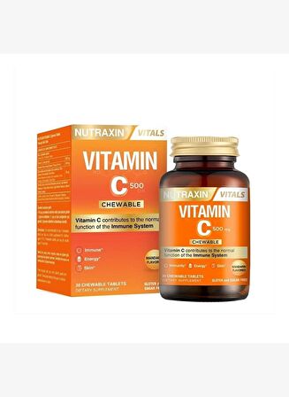 Nutraxın C Vıtamın 500 Mg Çiğneme 30 Tablet