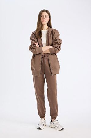 DeFacto Standart Fit Kalın Jogger Eşofman Altı Bel Paça Lastikli Basic Düz Uzun Boy S7370AZ25SPBN334