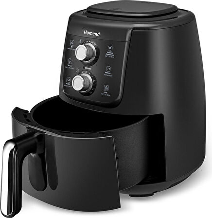 Homend Airfryday 2509h Siyah Silver Çelik Hazneli 4 Lt