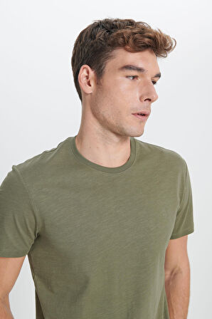 Altınyıldız Classics Haki Erkek T-Shirt 4A4824200050