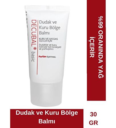 Decubal Dudak ve Kuru Bölge Balmı 30 ml