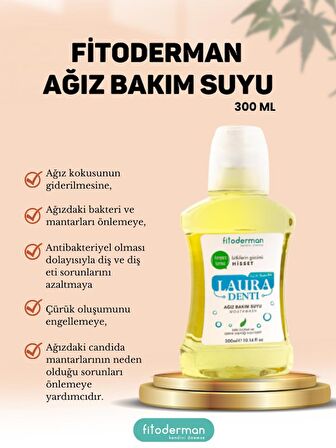 Diş Plak Önleyici, Nefes Tazeleyici Ağız Bakım Suyu 300 ml