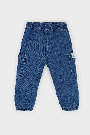 DeFacto Erkek Bebek Esnek Bantlı Paça Jean Pantolon D7769A525SPNM28