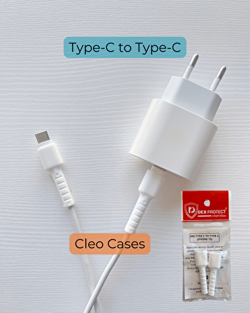 Şarj Kablo Koruyucu - Type -C to Type-C uyumlu