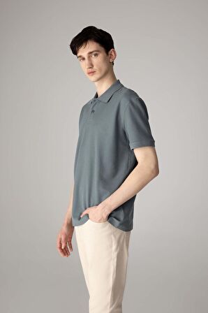 DeFacto Regular Fit Kısa Kollu Basic Düz Pike Kumaş Polo Tişört C1293AX24SPGR314
